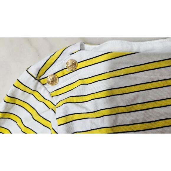 Lauren Ralph Lauren Yellow Long Sleeves Round Neck Pullover Women's Top Size L/P - Picture 3 of 10